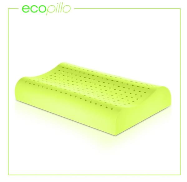 Ecopillo Natural Latex Pillow Contour Green Tea